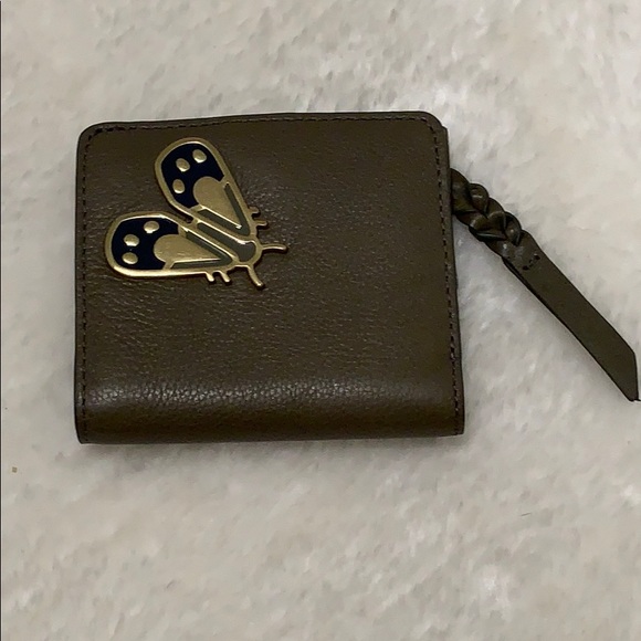 📌 Fossil Olive Green Leather Wallet